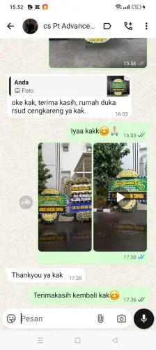 Testimonial Papan Bunga Pernikahan waluya