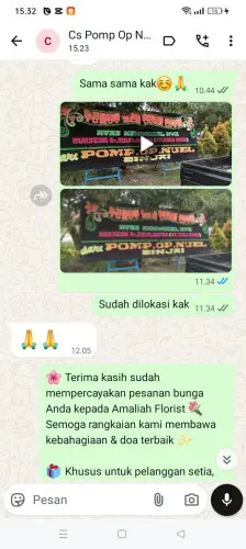 Testimonial Papan Bunga waluya