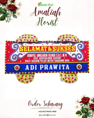 Karangan Bunga Ucapan Selamat waluya